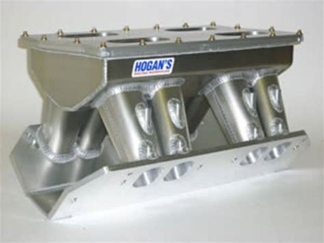 hogan sheet metal intake bbc|custom sheet metal intake manifolds.